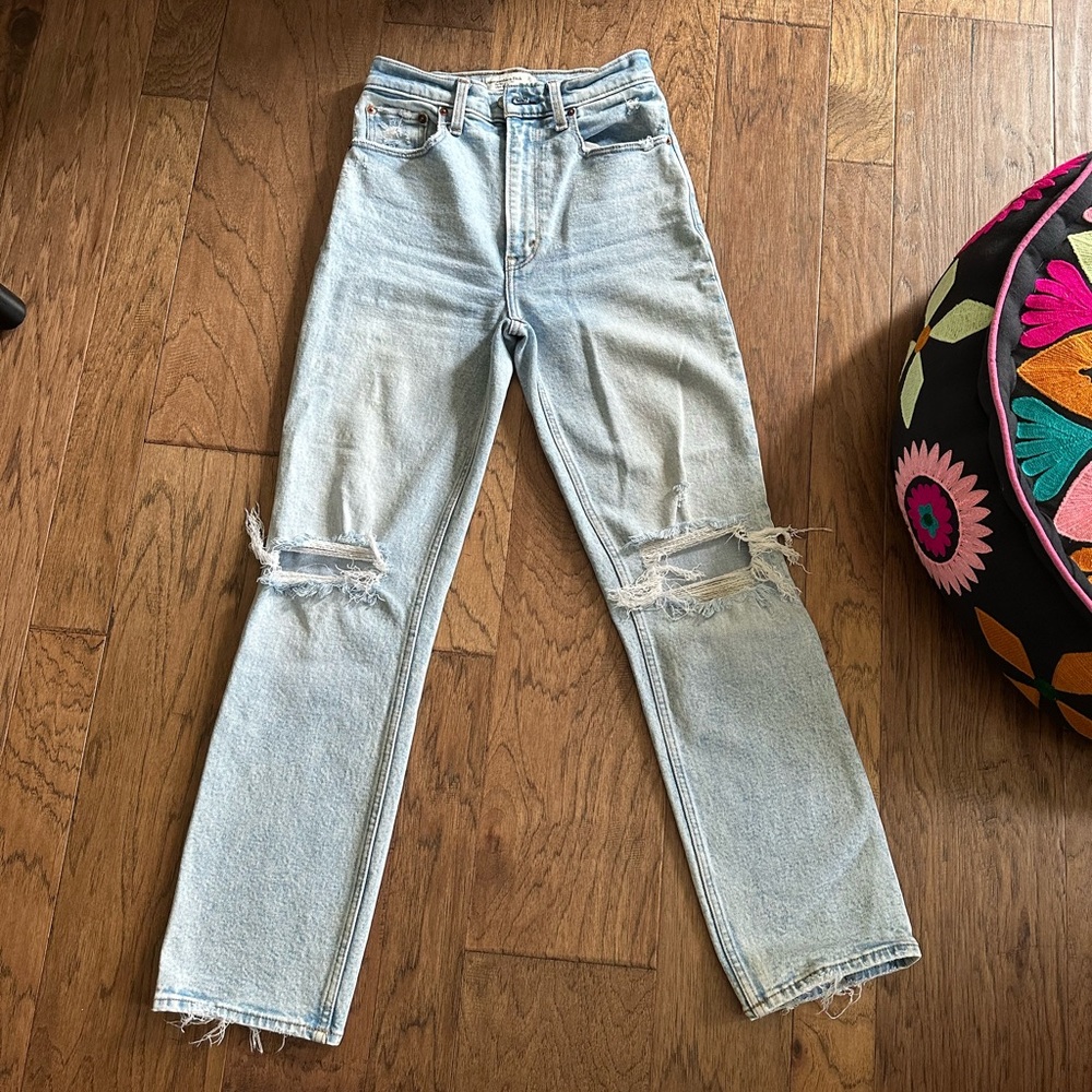 Abercrombie & fitch 90s straight ultra high rise